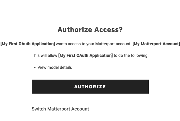 OAuth Authorization Prompt OAuth Authorization Prompt