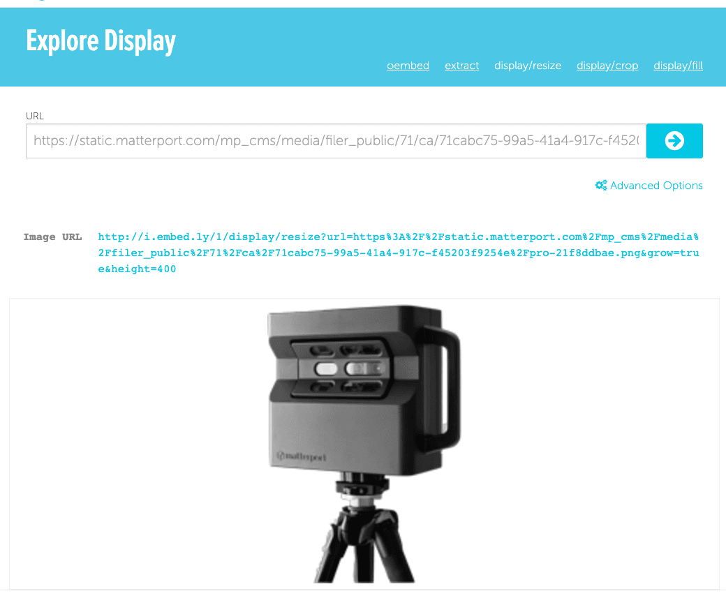 embedly explore display